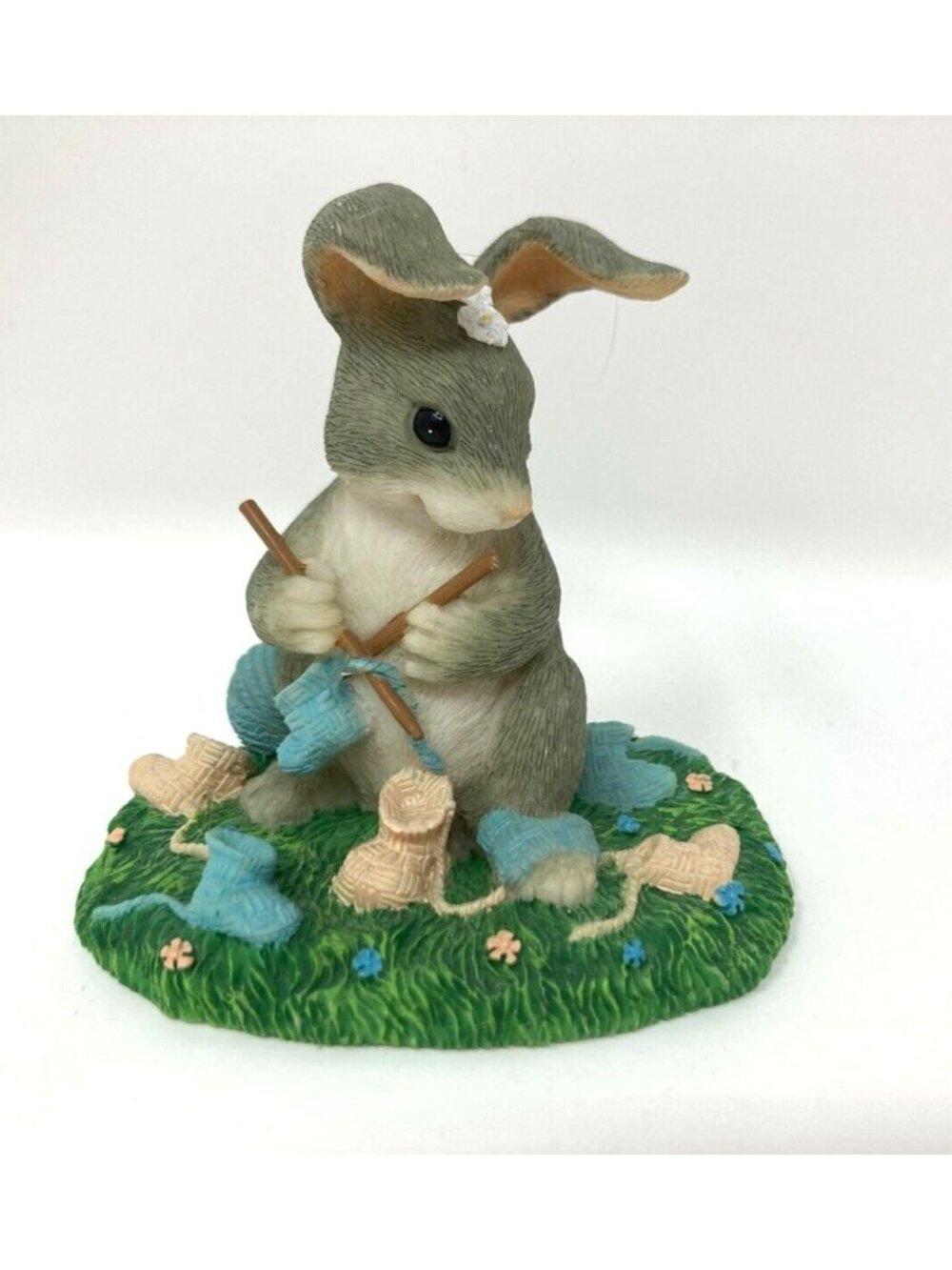 VTG 1998 Charming Tails Guess What? Bunny Figurine by Fitz and Floyd